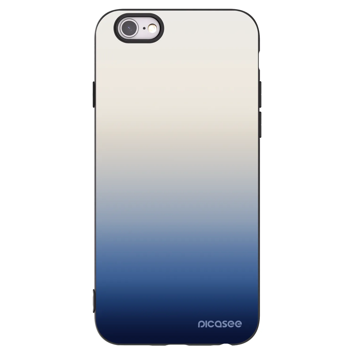 Picasee silikonowe czarne etui na Apple iPhone 6/6S - Gravity Fade