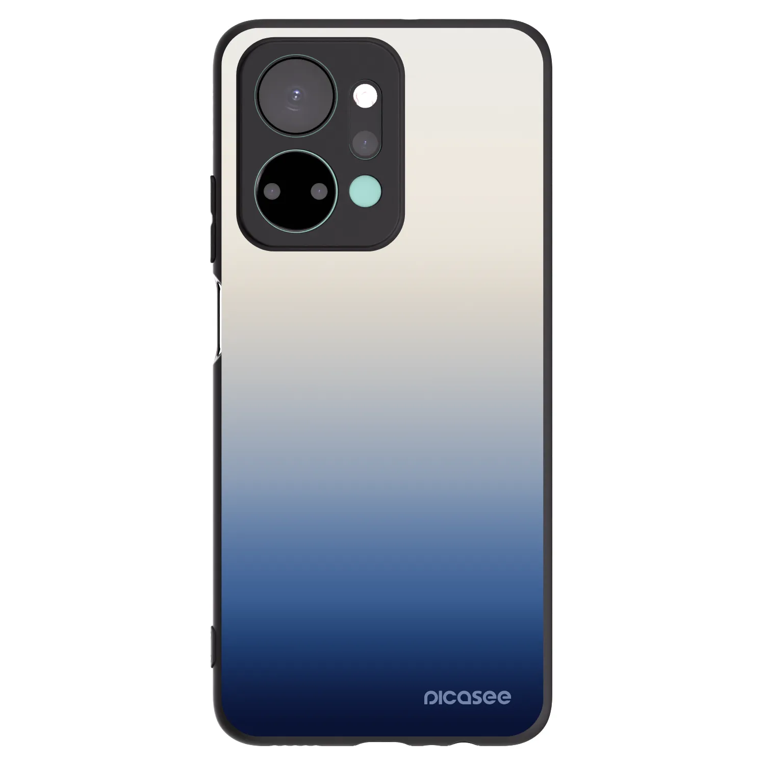 Picasee silikonowe czarne etui na Honor X7a - Gravity Fade