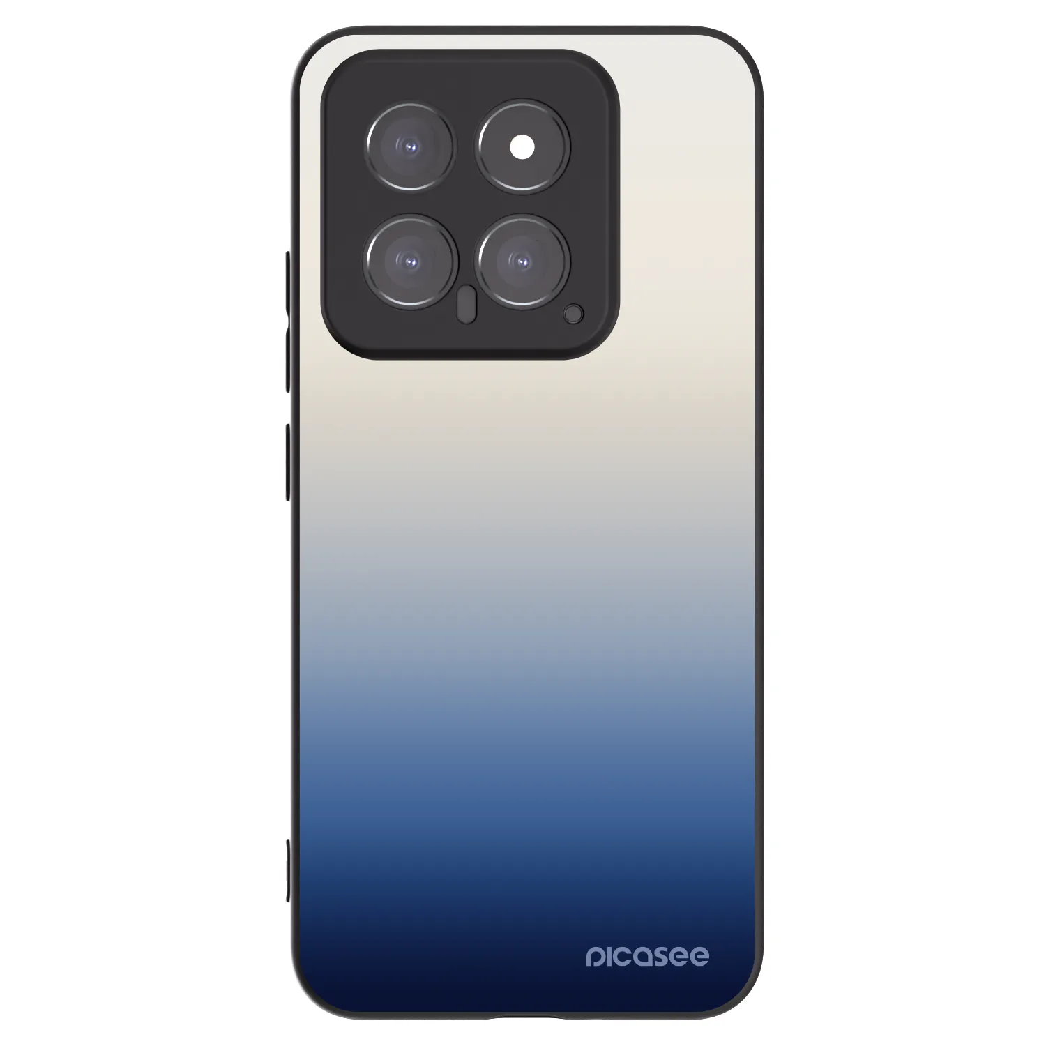 Picasee silikonowe czarne etui na Xiaomi 14 - Gravity Fade