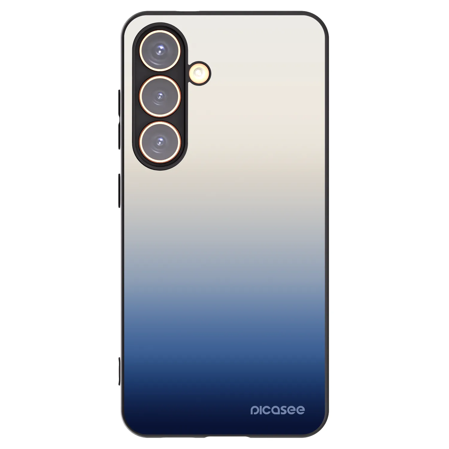 Picasee silikonowe czarne etui na Samsung Galaxy S24 S921B 5G - Gravity Fade
