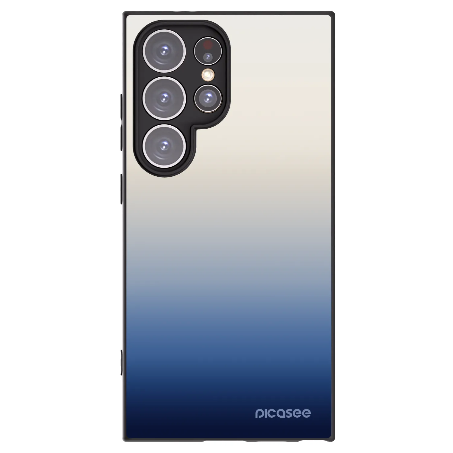 Picasee silikonowe czarne etui na Samsung Galaxy S24 Ultra S928B 5G - Gravity Fade
