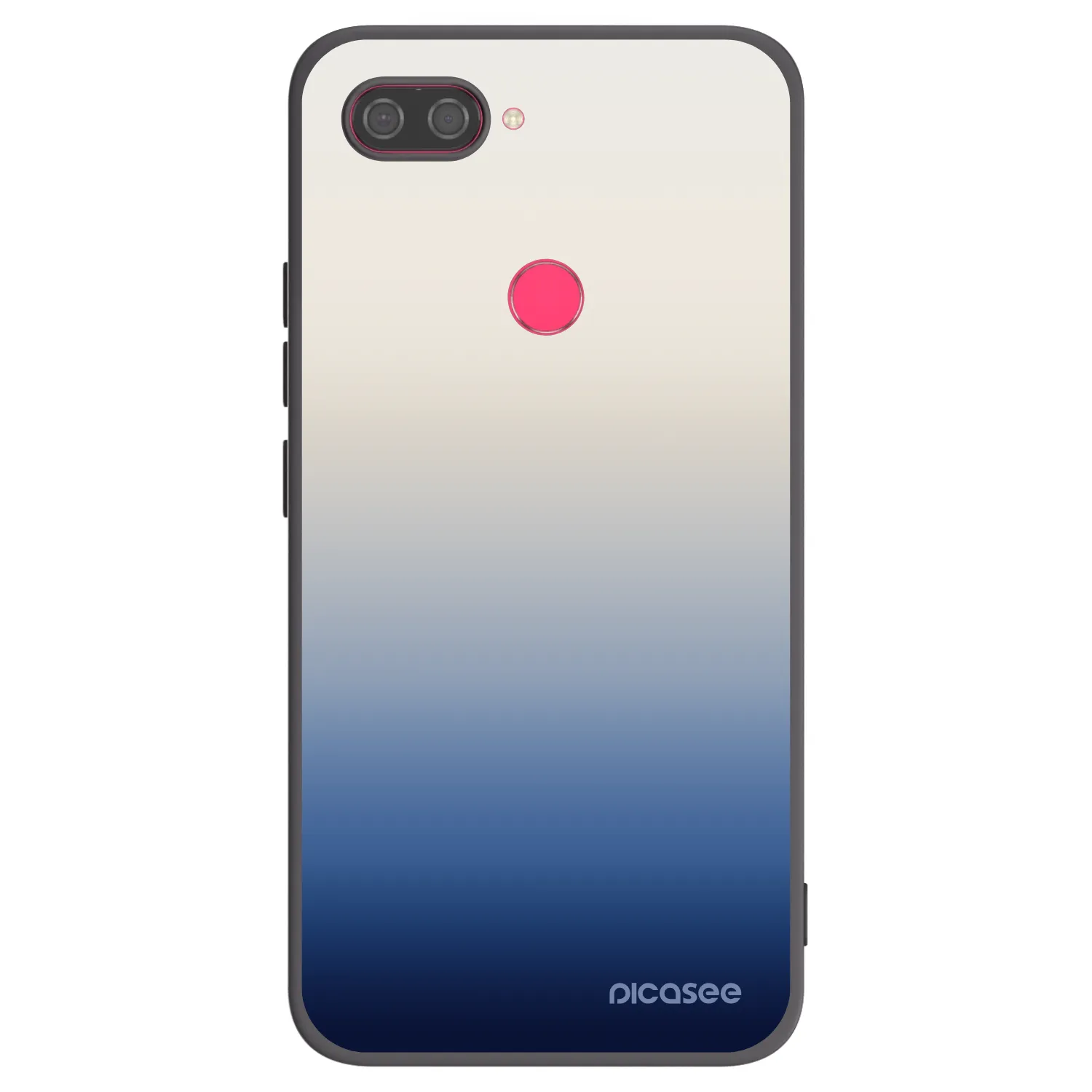 Picasee silikonowe czarne etui na Xiaomi Mi 8 Lite - Gravity Fade