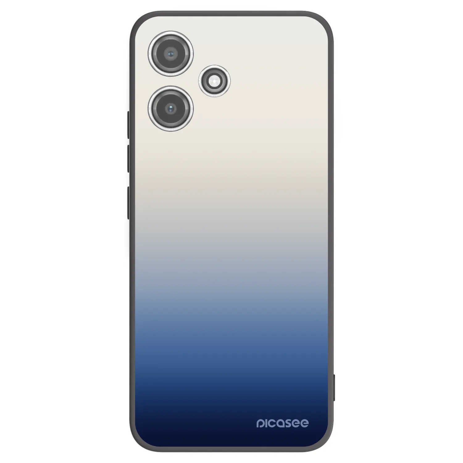 Picasee silikonowe czarne etui na Xiaomi Redmi 12 5G - Gravity Fade