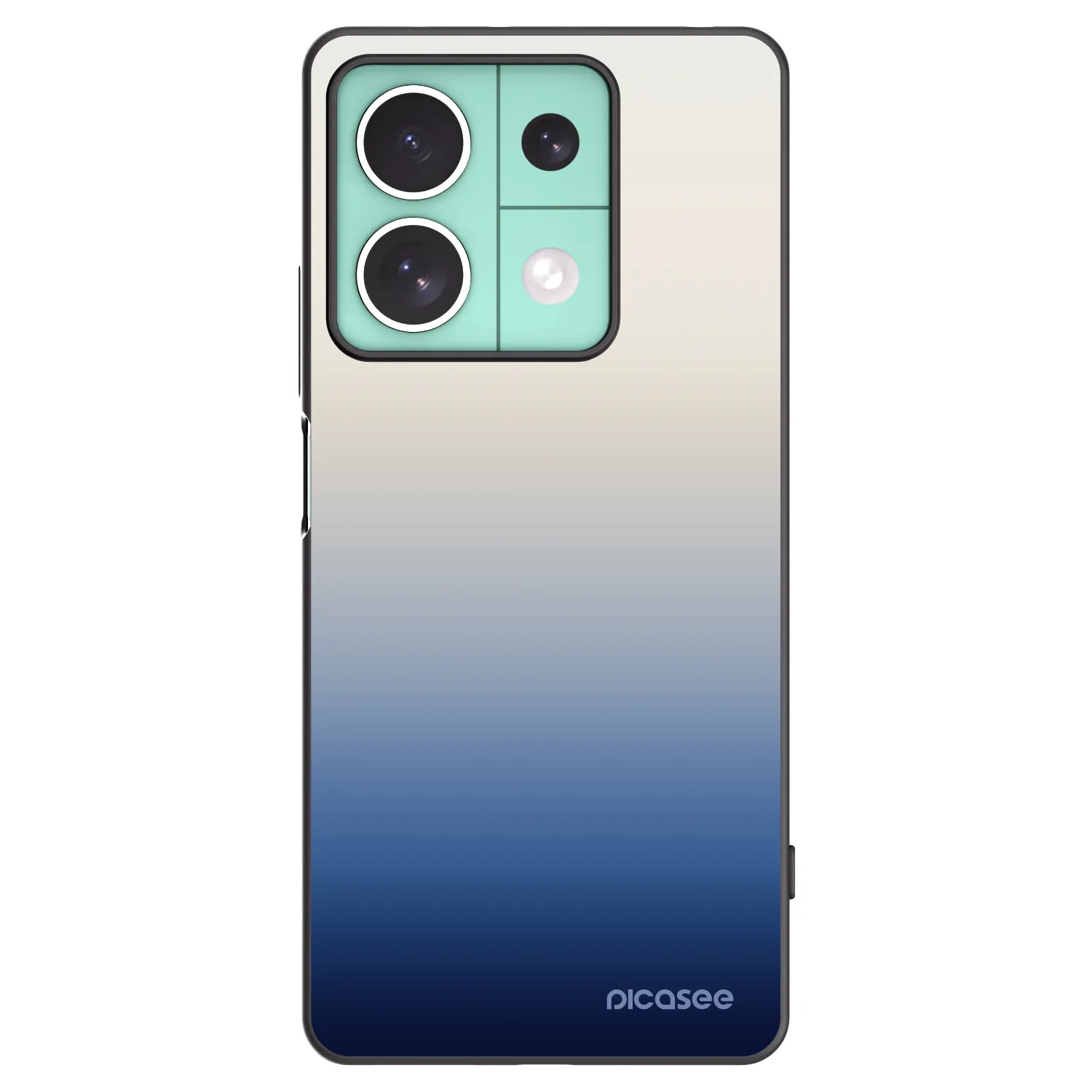 Picasee silikonowe czarne etui na Xiaomi Redmi Note 13 5G - Gravity Fade