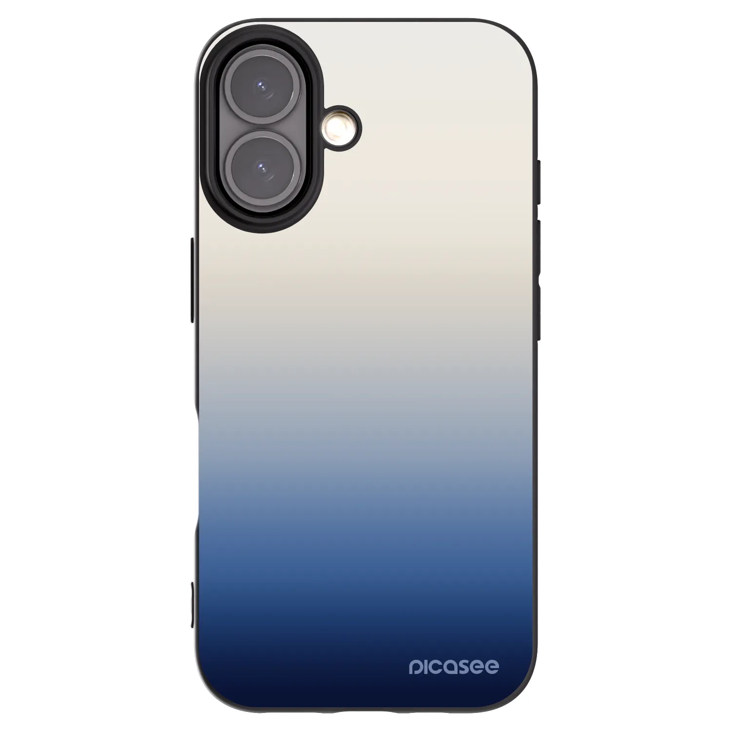 Picasee silikonowe czarne etui na Apple iPhone 16 - Gravity Fade