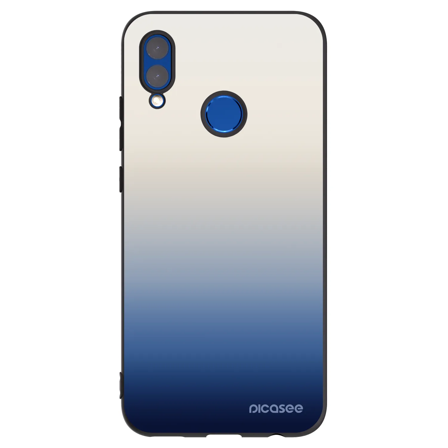Picasee silikonowe czarne etui na Huawei P Smart 2019 - Gravity Fade