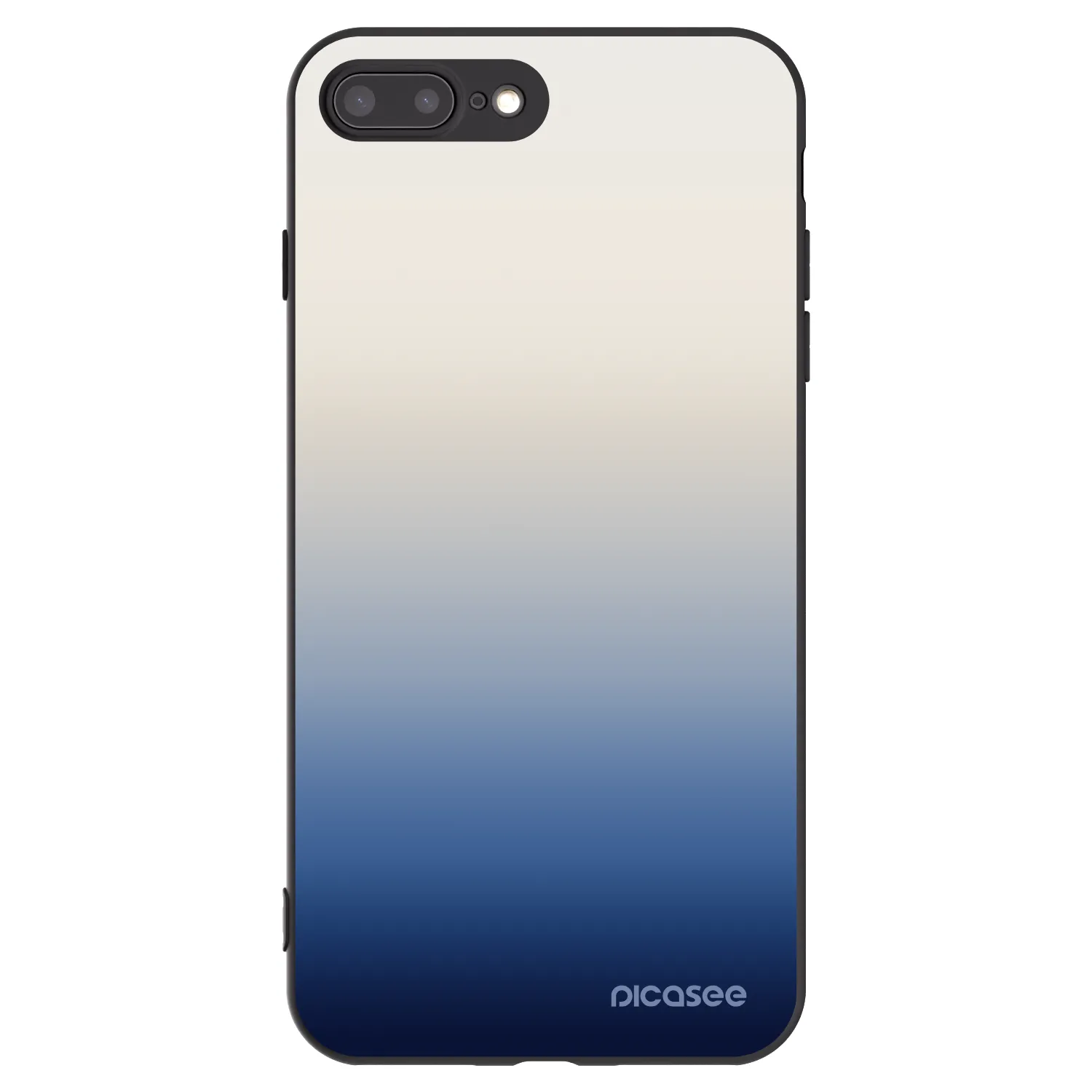 Picasee silikonowe czarne etui na Apple iPhone 7 Plus - Gravity Fade