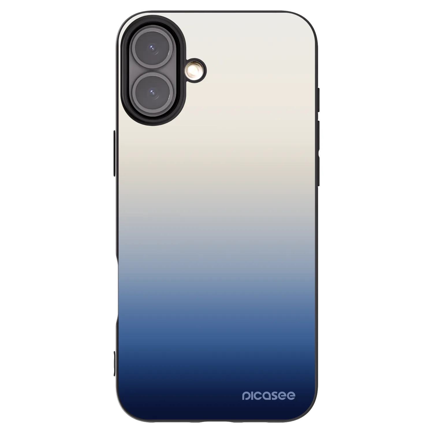 Picasee silikonowe czarne etui na Apple iPhone 16 Plus - Gravity Fade