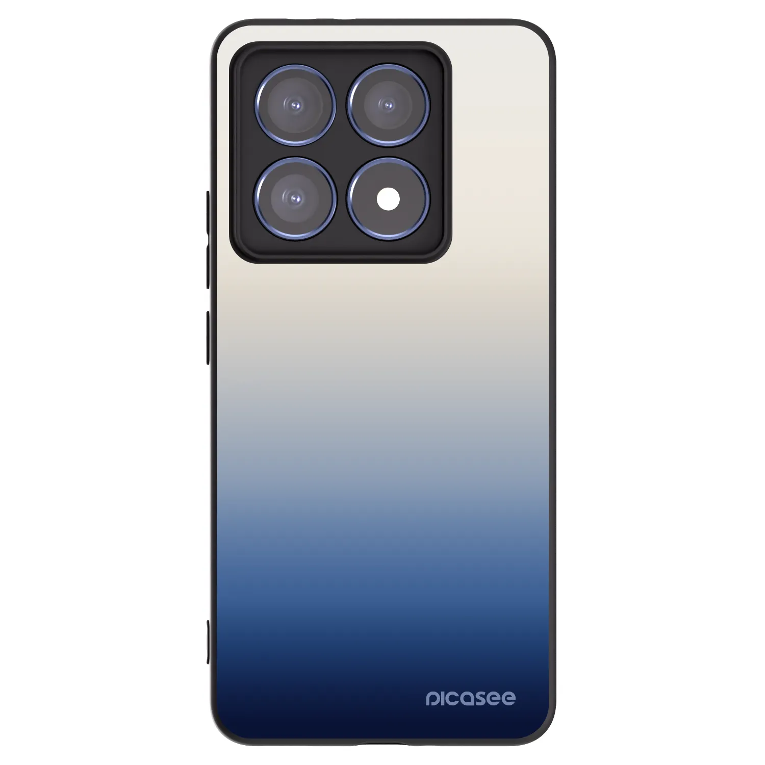 Picasee silikonowe czarne etui na Xiaomi 14T Pro - Gravity Fade