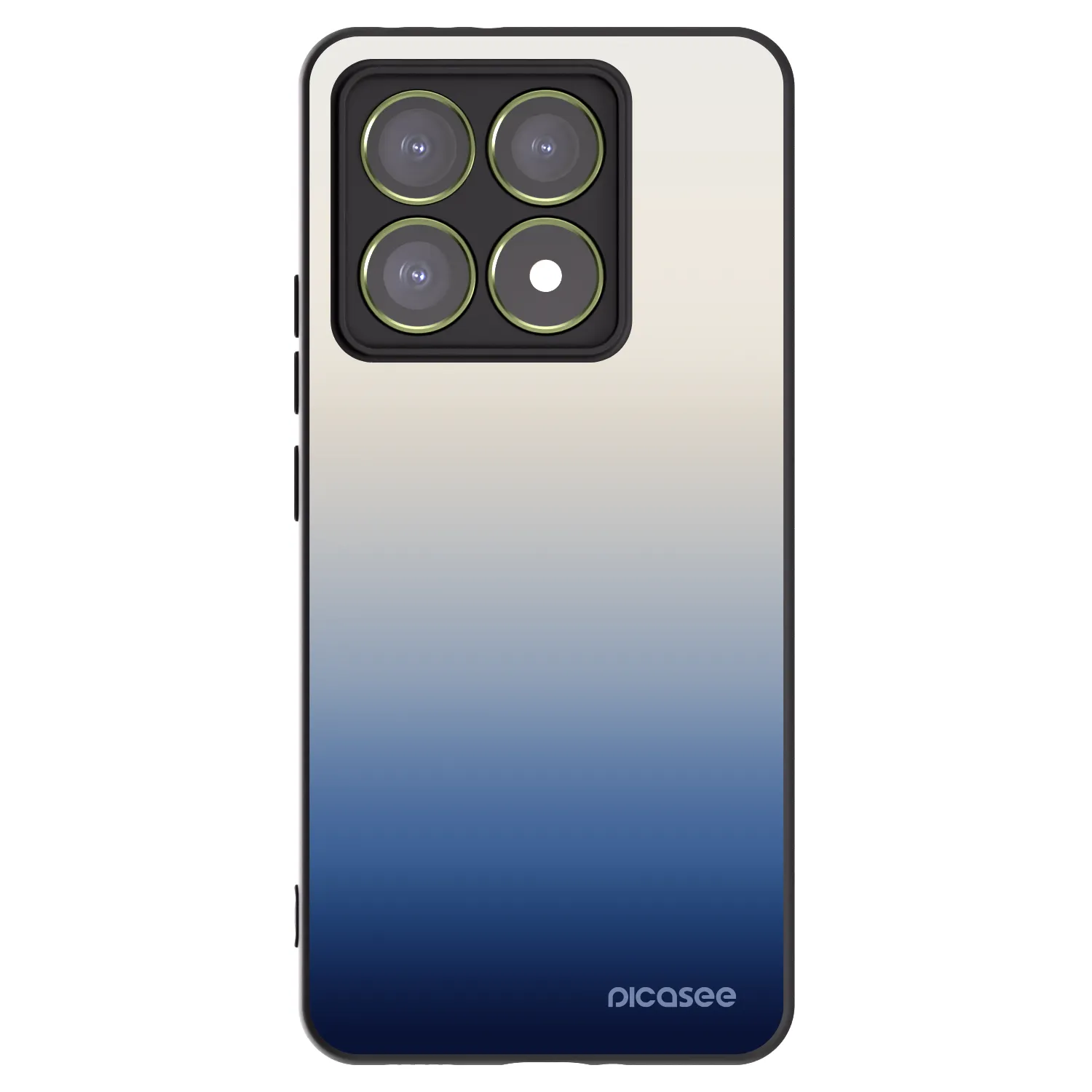 Picasee silikonowe czarne etui na Xiaomi 14T - Gravity Fade