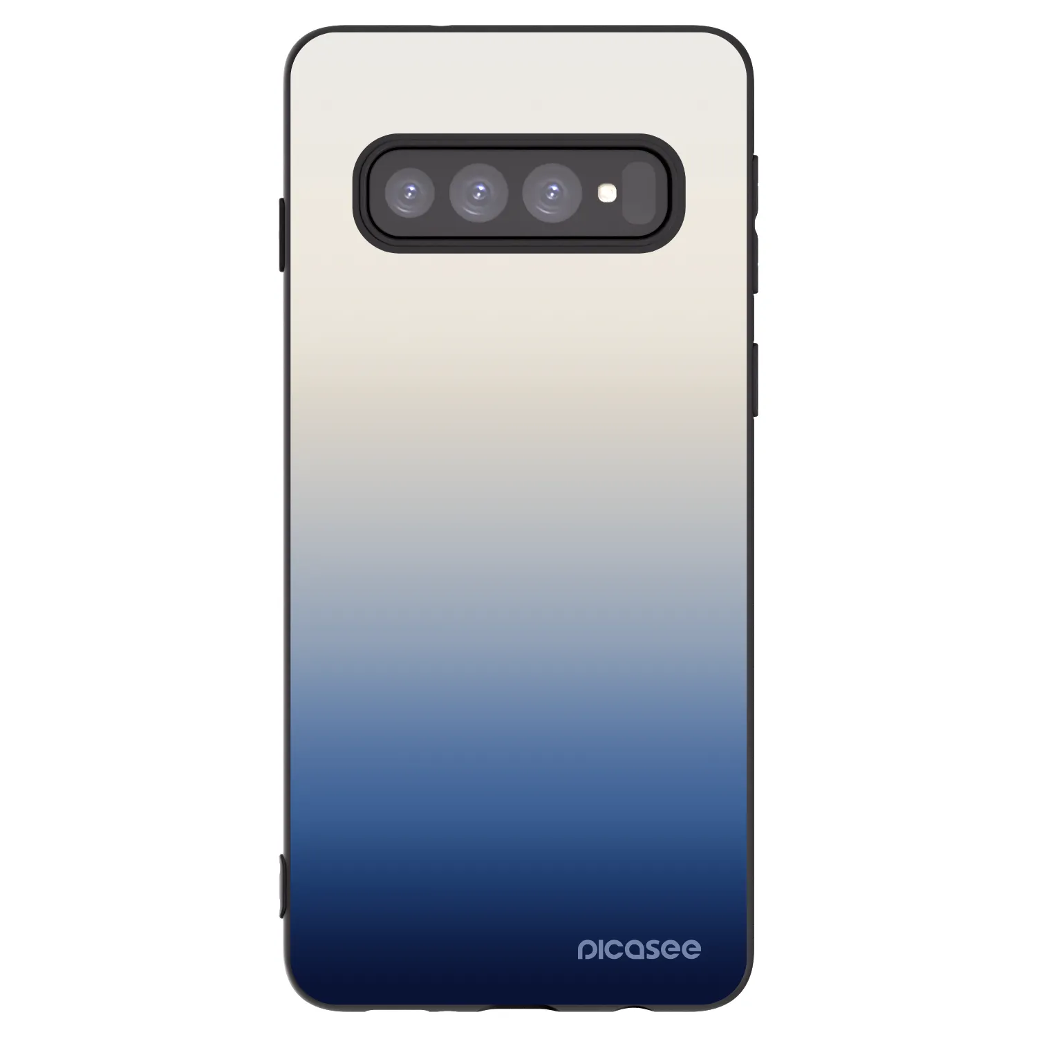 Picasee silikonowe czarne etui na Samsung Galaxy S10 G973 - Gravity Fade