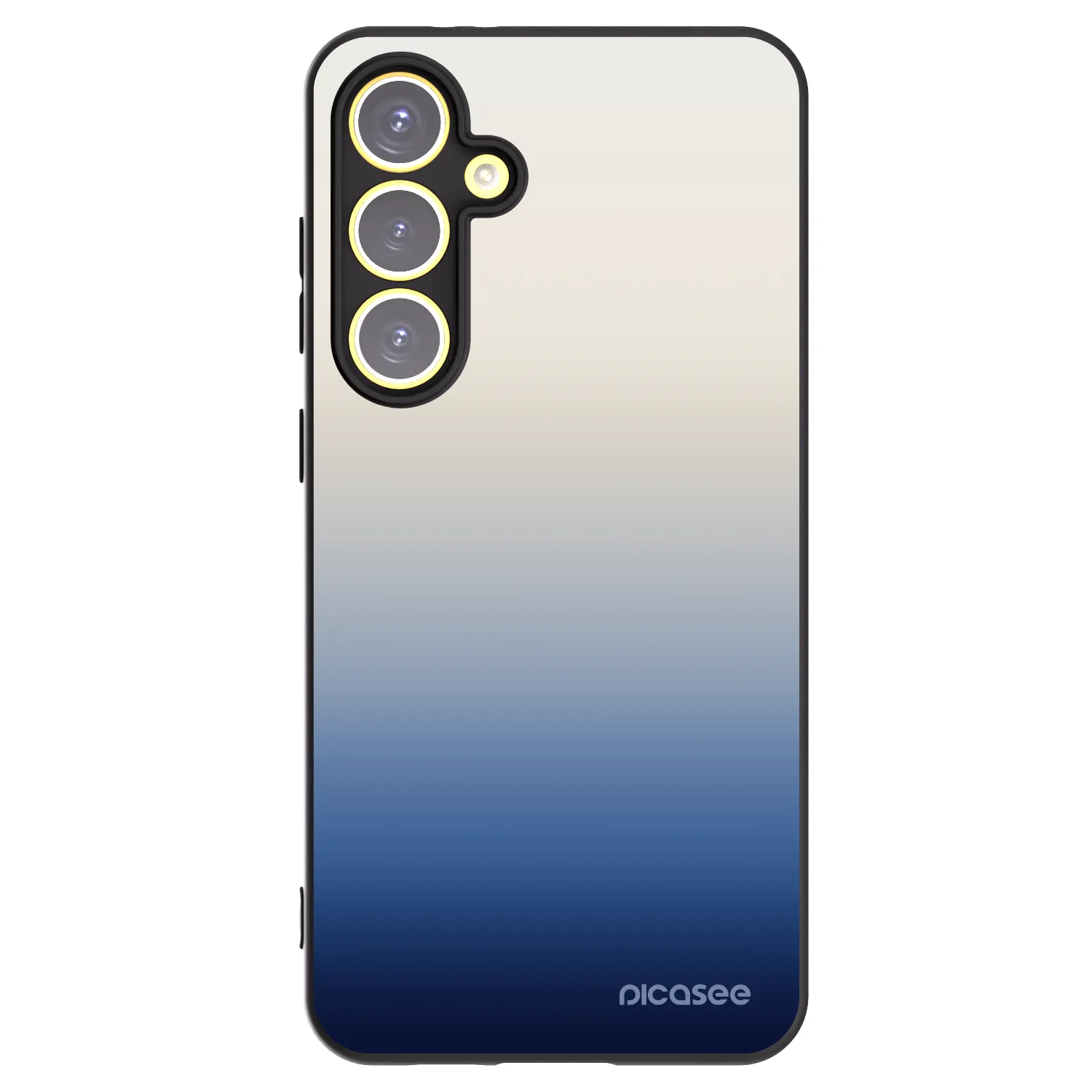 Picasee silikonowe czarne etui na Samsung Galaxy S24 FE S721B - Gravity Fade