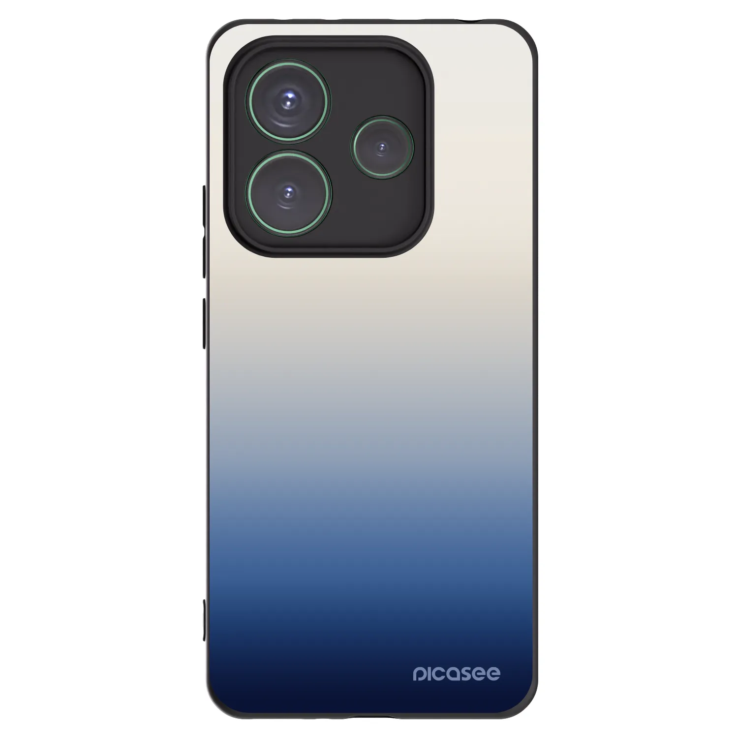 Picasee silikonowe czarne etui na Xiaomi Redmi Note 14 5G - Gravity Fade