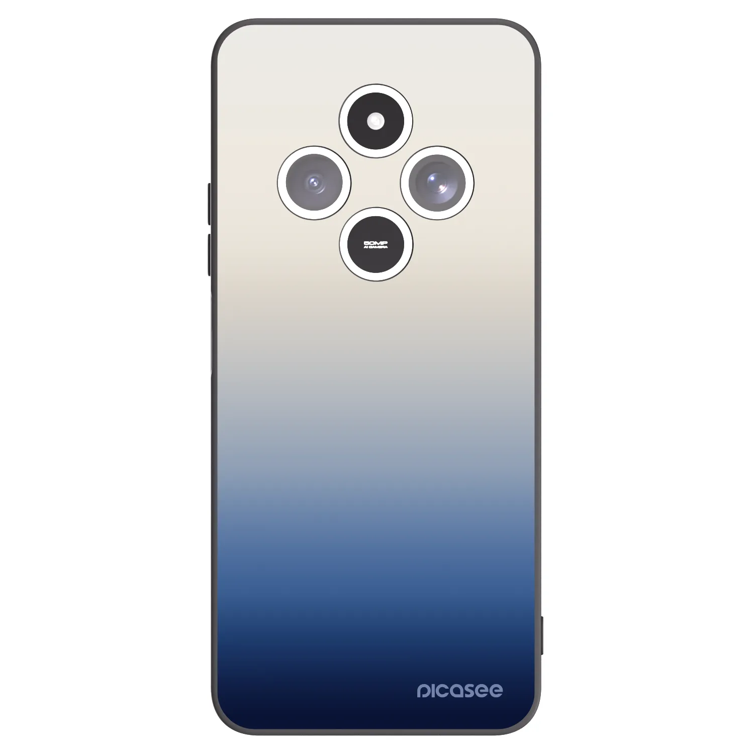 Picasee silikonowe czarne etui na Xiaomi Redmi 14C - Gravity Fade