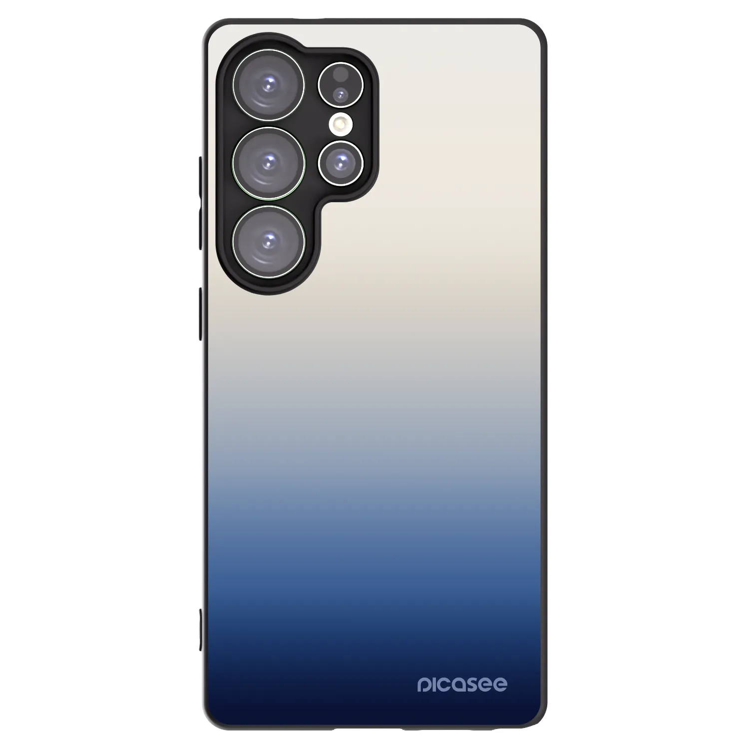 Picasee silikonowe czarne etui na Samsung Galaxy S25 Ultra 5G - Gravity Fade