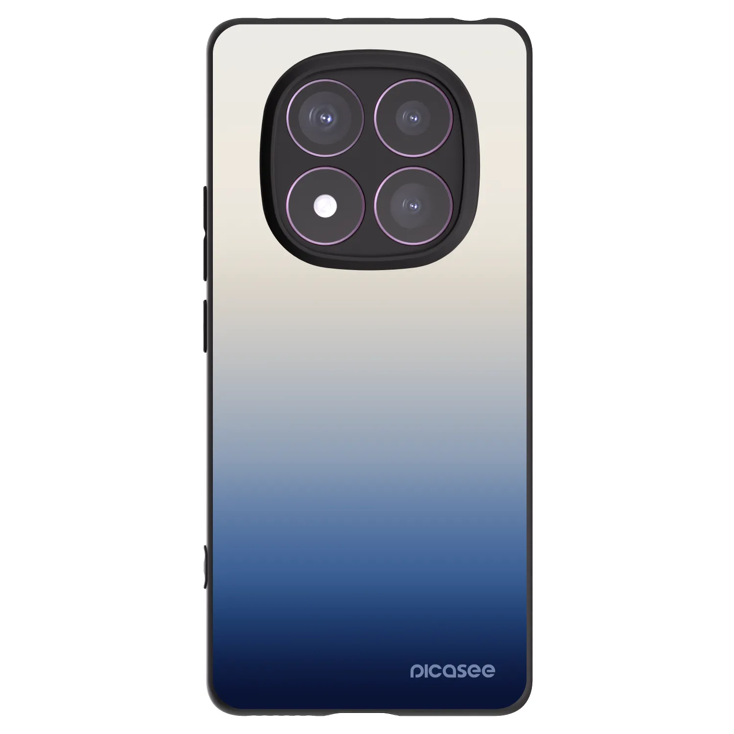 Picasee silikonowe czarne etui na Xiaomi Redmi Note 14 Pro 4G - Gravity Fade