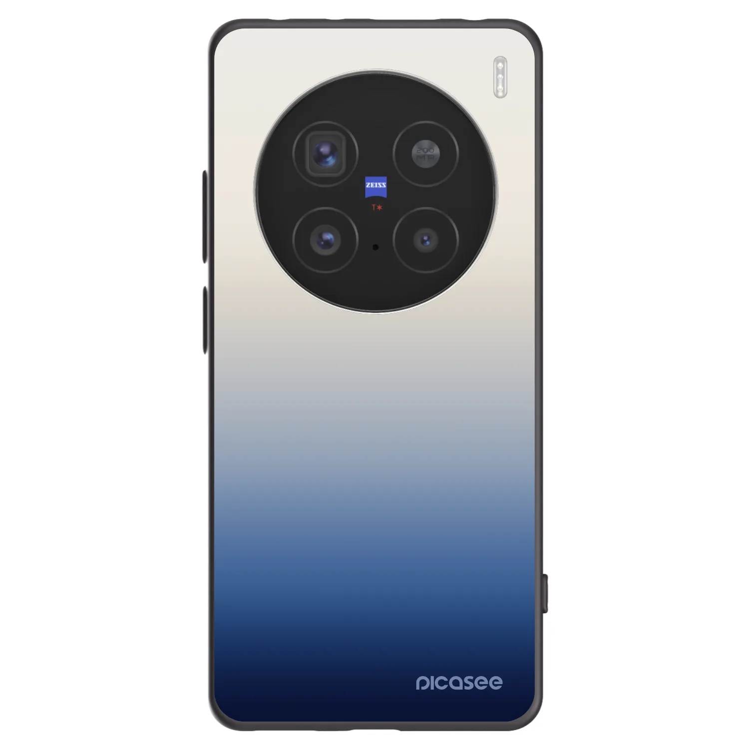 Picasee silikonowe czarne etui na Vivo X200 Pro - Gravity Fade