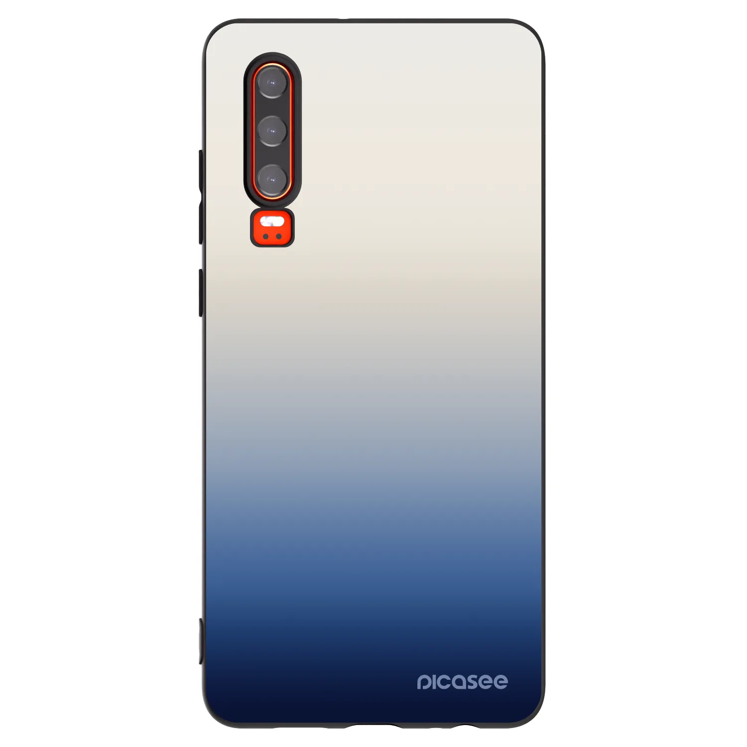 Picasee silikonowe czarne etui na Huawei P30 - Gravity Fade