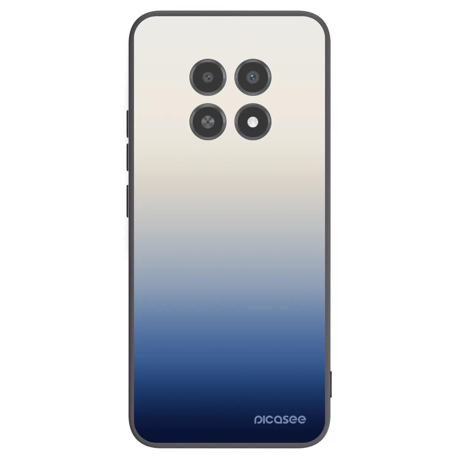 Picasee silikonowe czarne etui na Realme 12X - Gravity Fade
