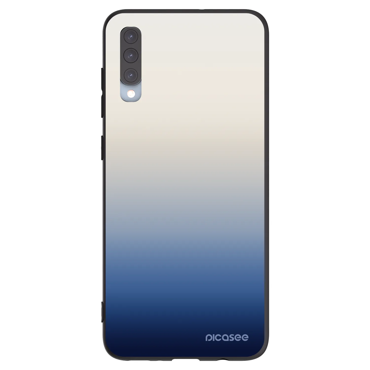 Picasee silikonowe czarne etui na Samsung Galaxy A70 A705F - Gravity Fade