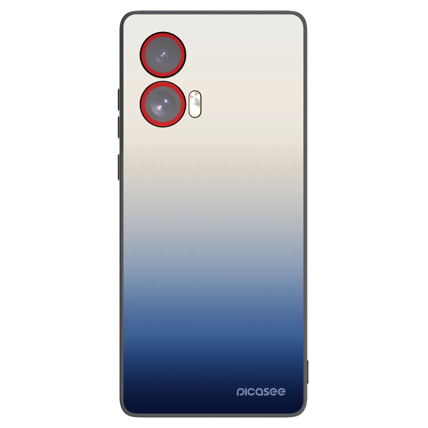 Picasee silikonowe czarne etui na Motorola Edge 50 Fusion - Gravity Fade