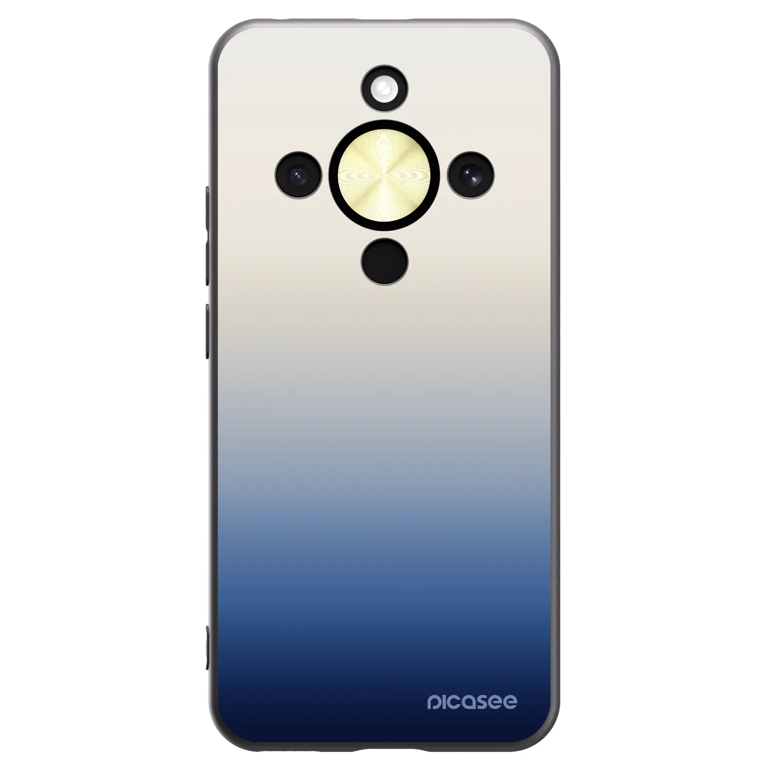 Picasee silikonowe czarne etui na Honor Magic8 Lite 5G - Gravity Fade