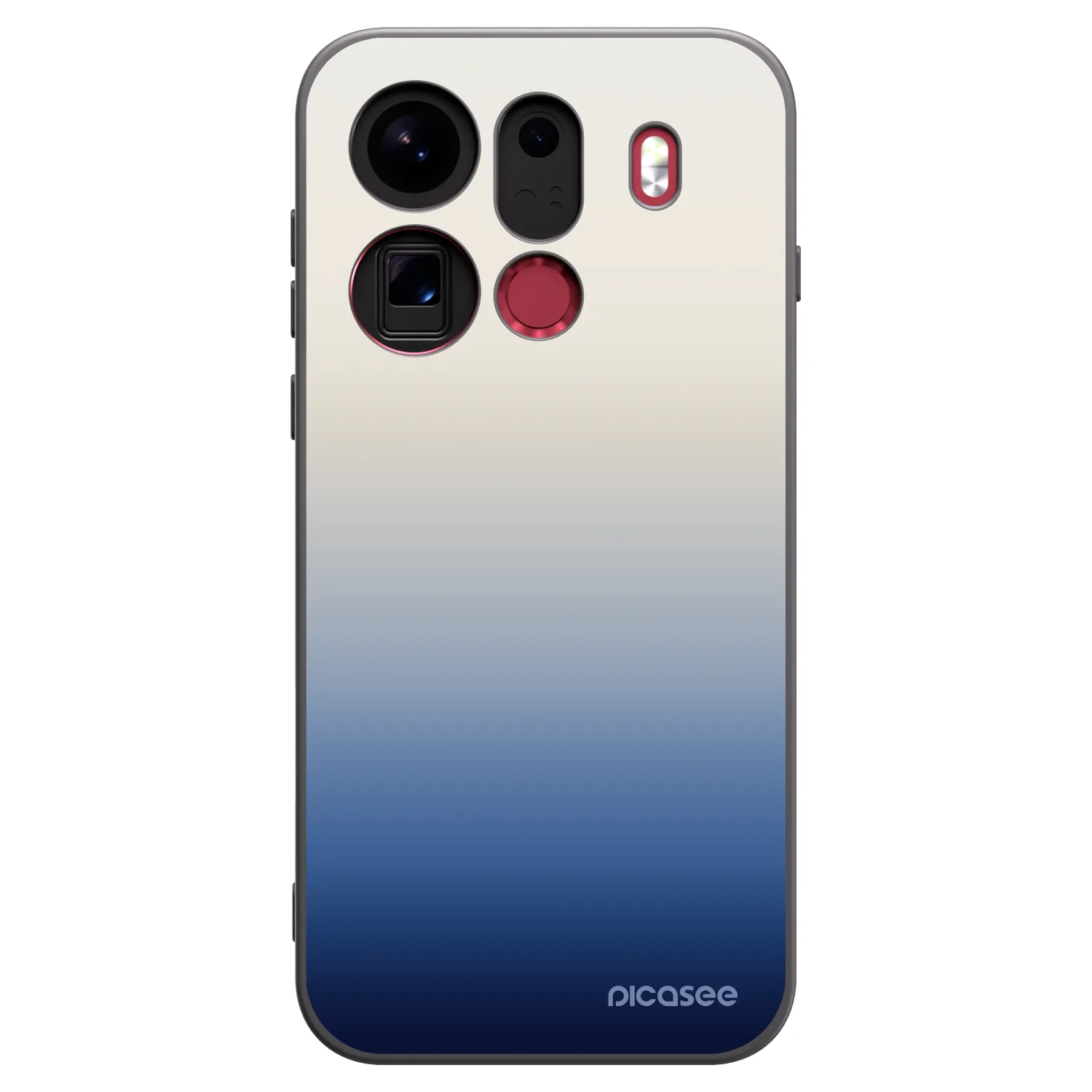 Picasee silikonowe czarne etui na OPPO Find X9 Pro - Gravity Fade