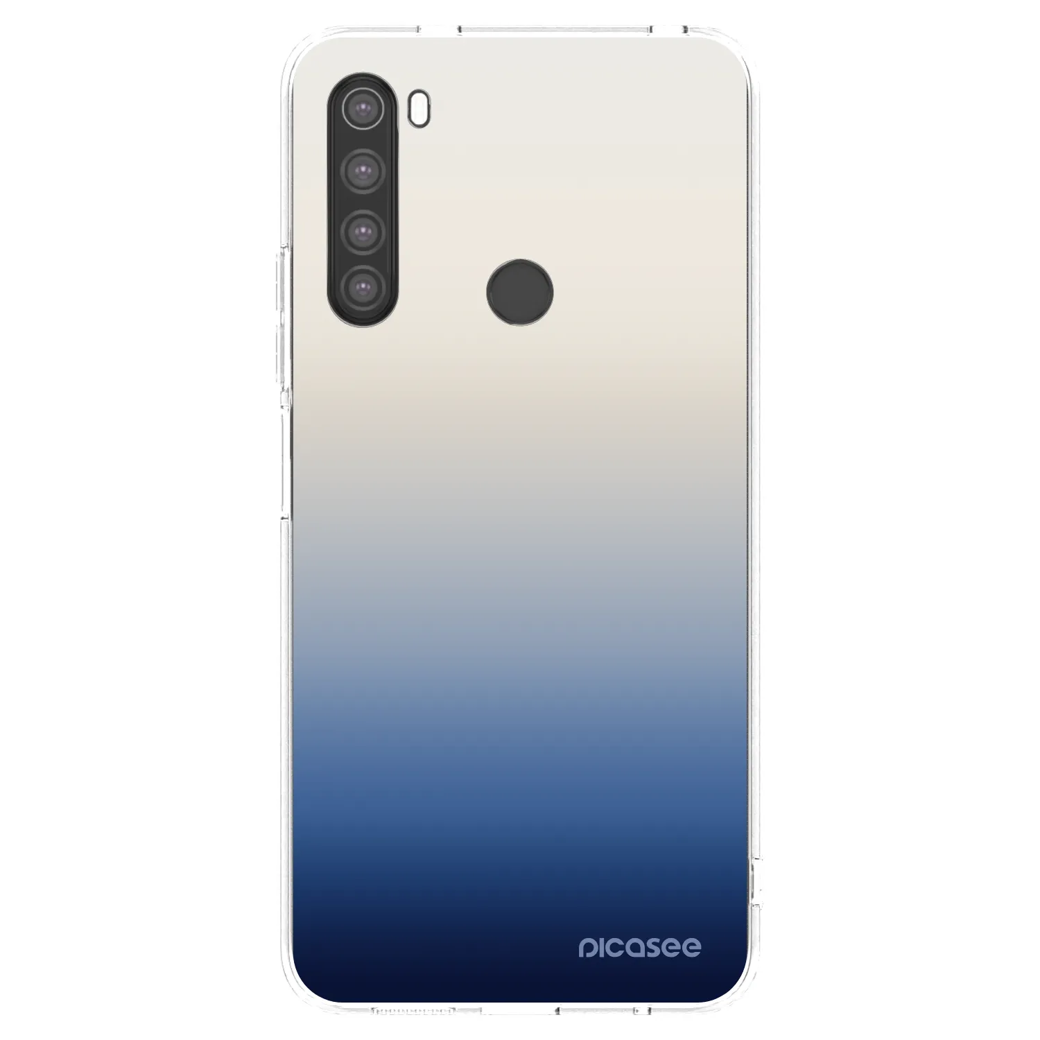 Picasee silikonowe przeźroczyste etui na Xiaomi Redmi Note 8 - Gravity Fade