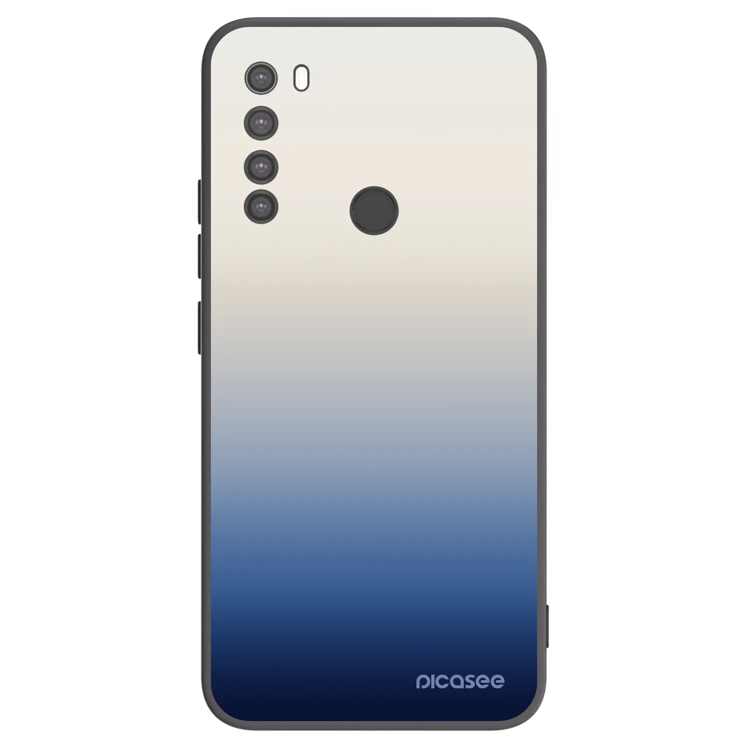 Picasee silikonowe czarne etui na Xiaomi Redmi Note 8 - Gravity Fade
