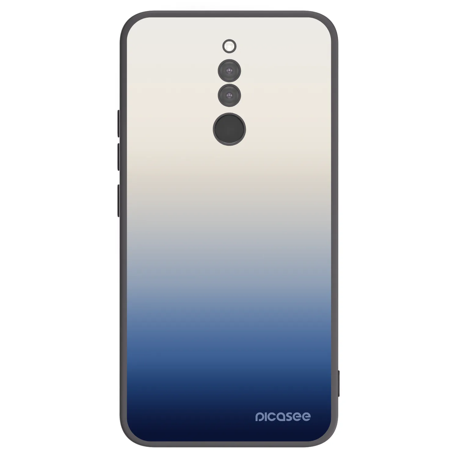 Picasee silikonowe czarne etui na Xiaomi Redmi 8 - Gravity Fade