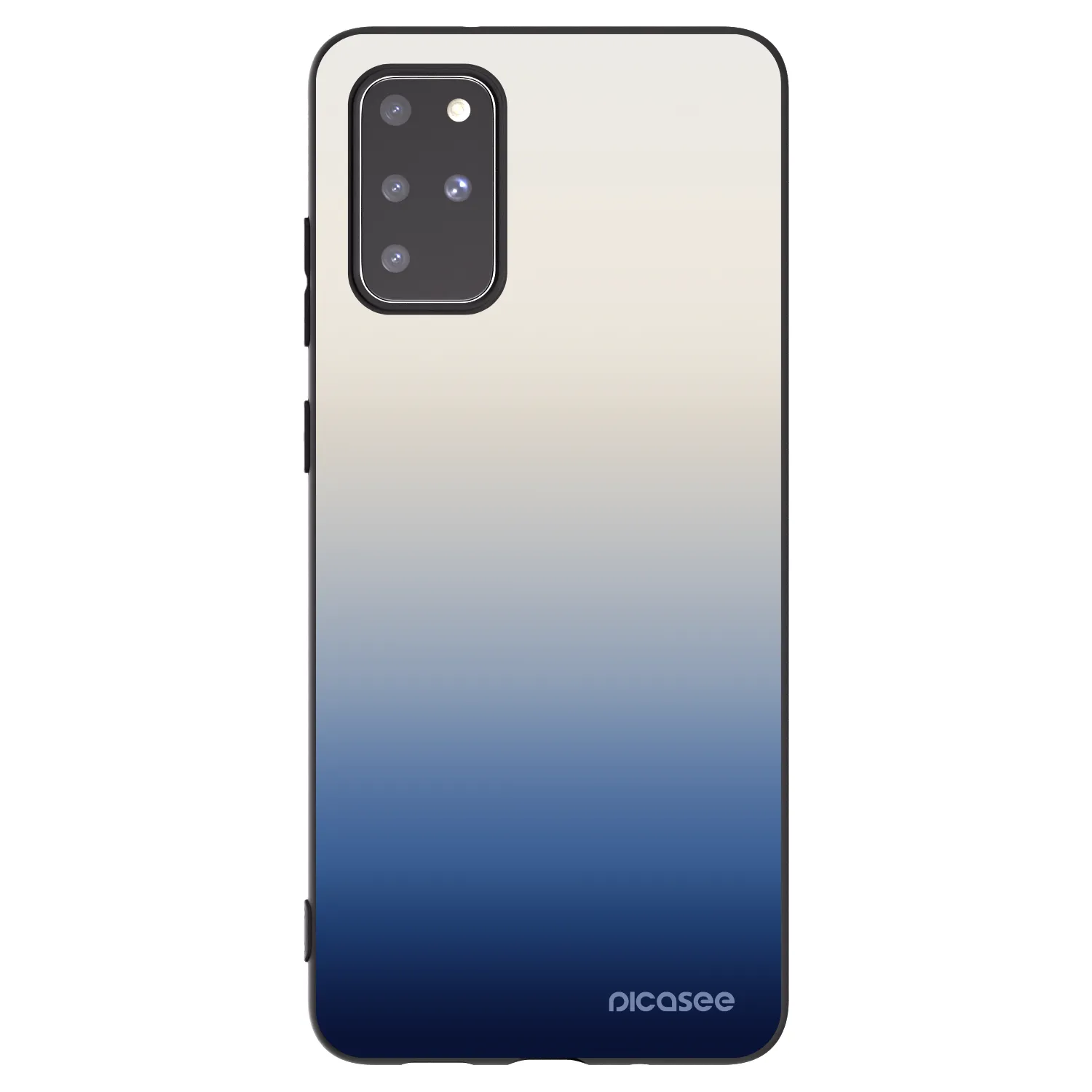 Picasee silikonowe czarne etui na Samsung Galaxy S20+ G985F - Gravity Fade