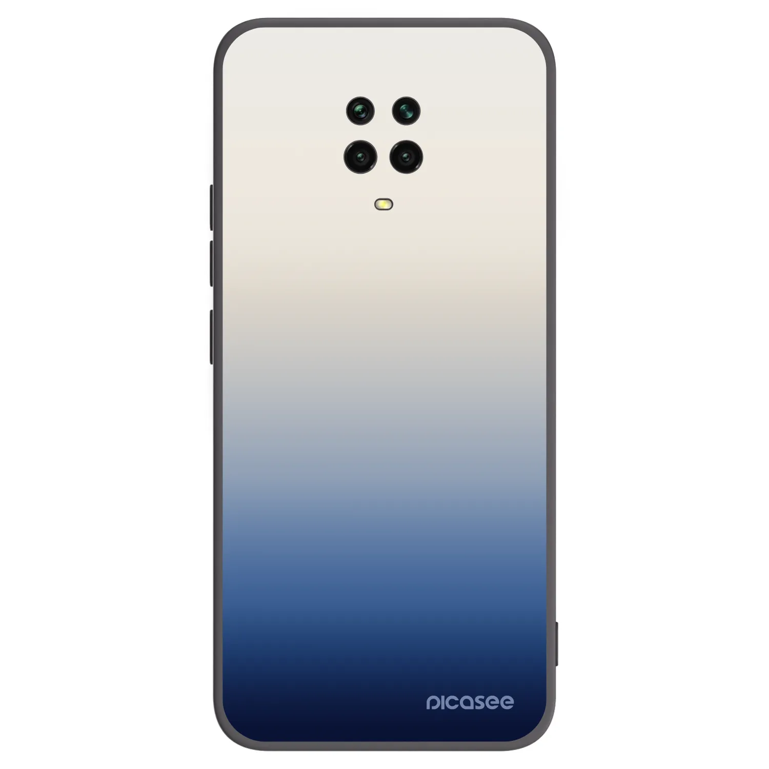 Picasee silikonowe czarne etui na Xiaomi Redmi Note 9 Pro - Gravity Fade