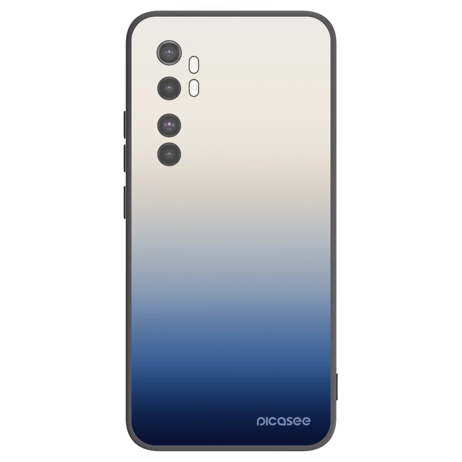 Picasee silikonowe czarne etui na Xiaomi Mi Note 10 Lite - Gravity Fade