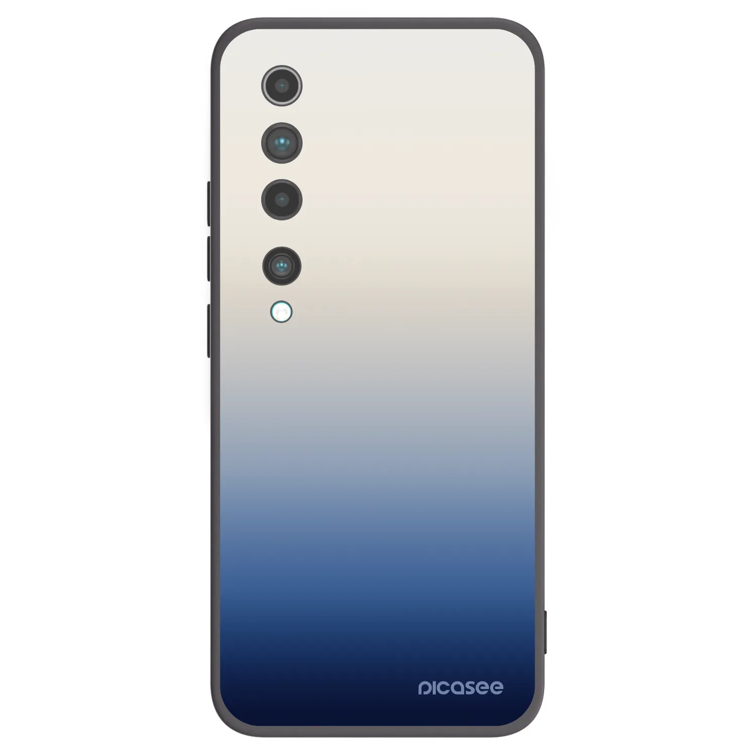 Picasee silikonowe czarne etui na Xiaomi Mi 10 - Gravity Fade