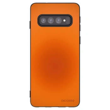 Picasee silikonowe czarne etui na Samsung Galaxy S10 G973 - Heat Core