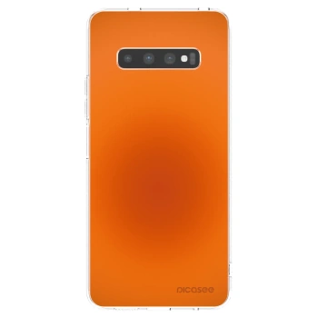Picasee silikonowe przeźroczyste etui na Samsung Galaxy S10 Plus G975 - Heat Core