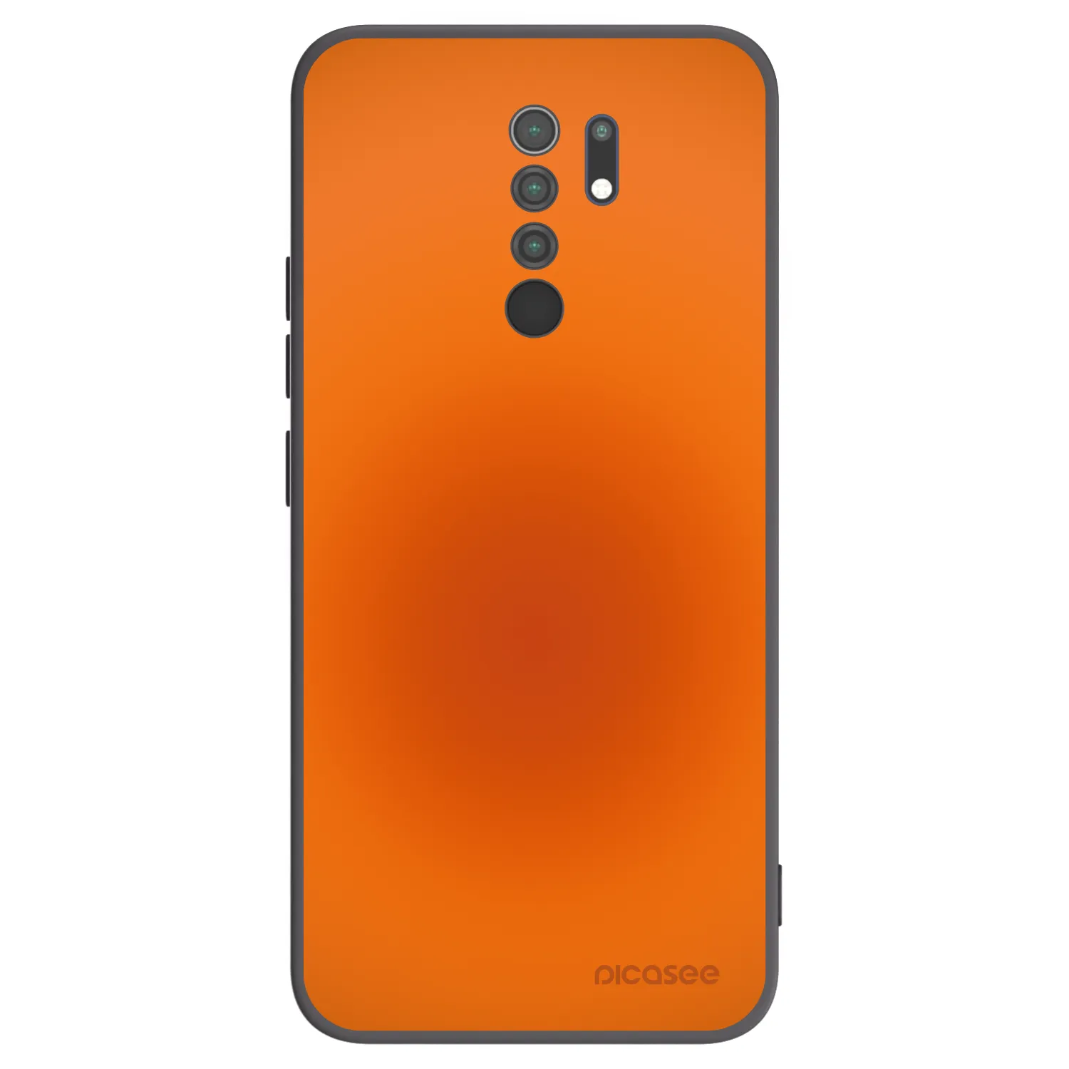 Picasee silikonowe czarne etui na Xiaomi Redmi 9 - Heat Core