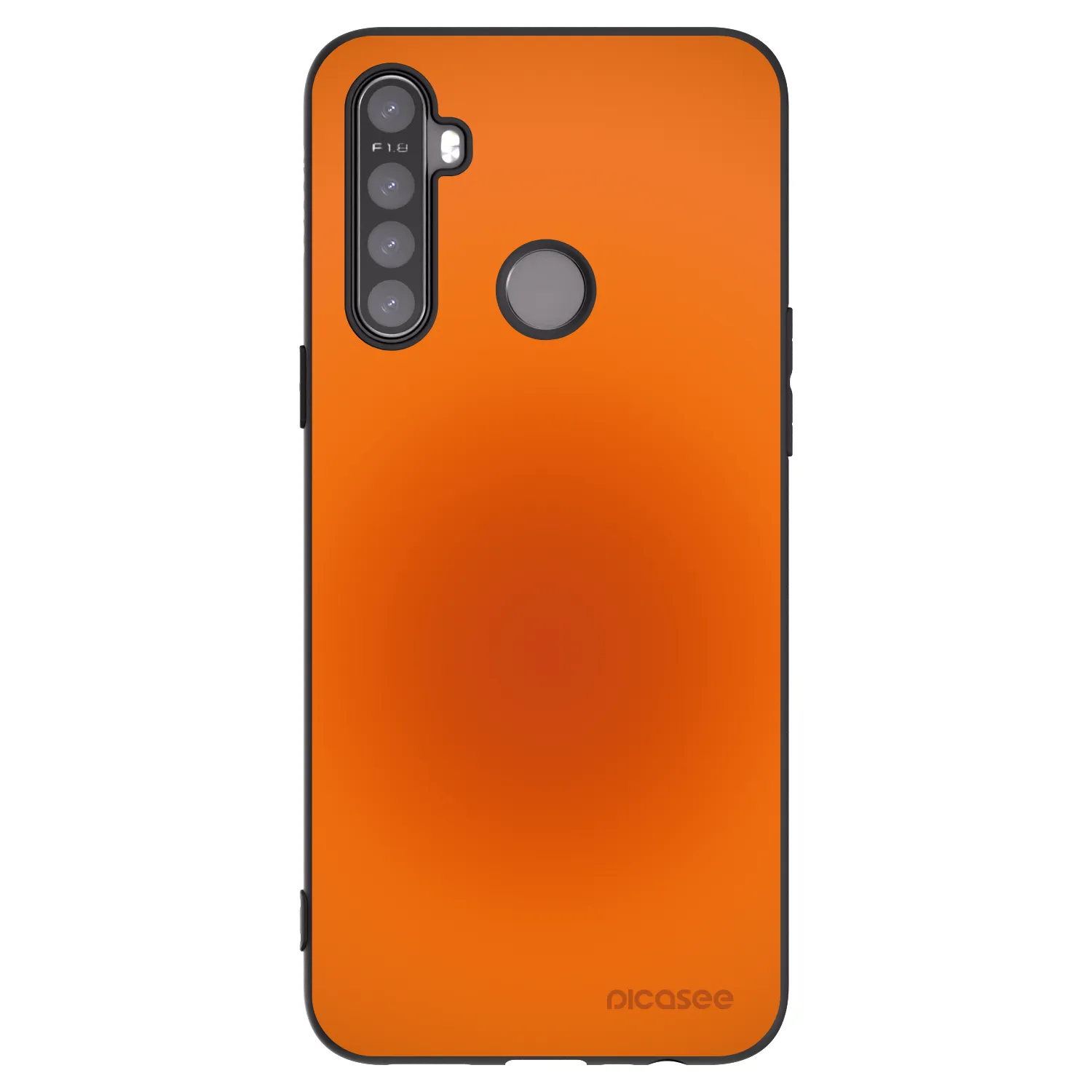 Picasee silikonowe czarne etui na Realme 5 - Heat Core