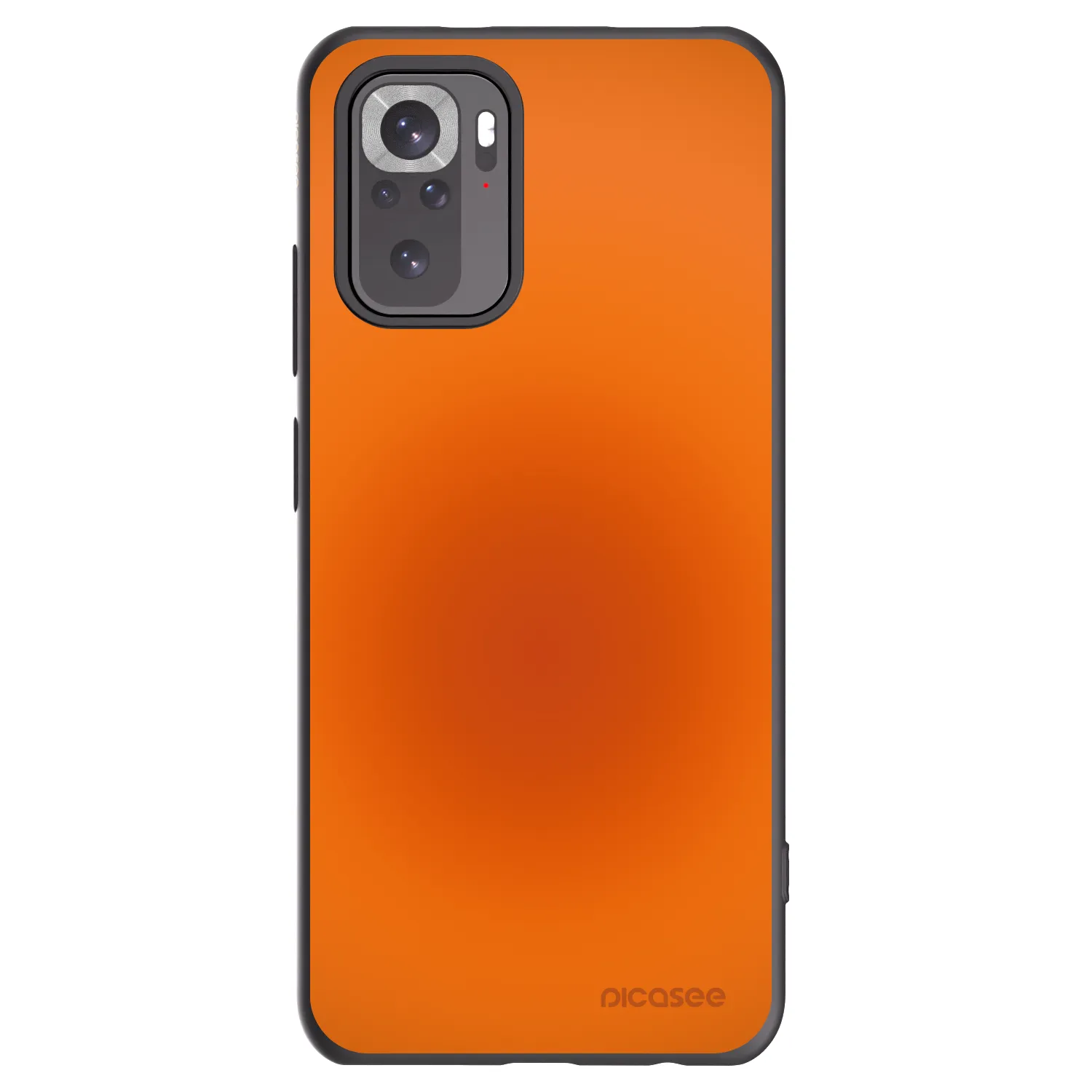 Picasee silikonowe czarne etui na Xiaomi Redmi Note 10 - Heat Core