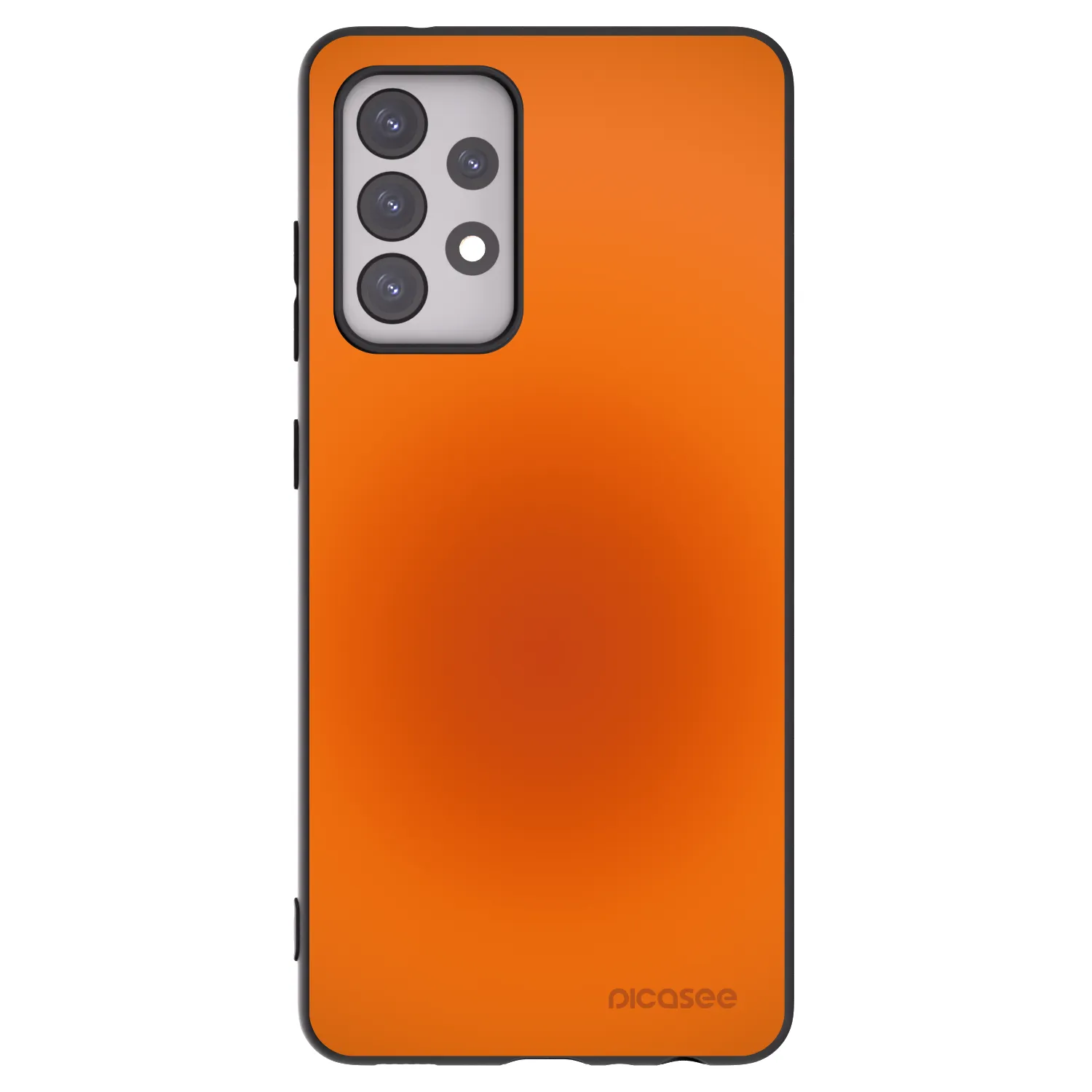 Picasee silikonowe czarne etui na Samsung Galaxy A52 5G A525F - Heat Core