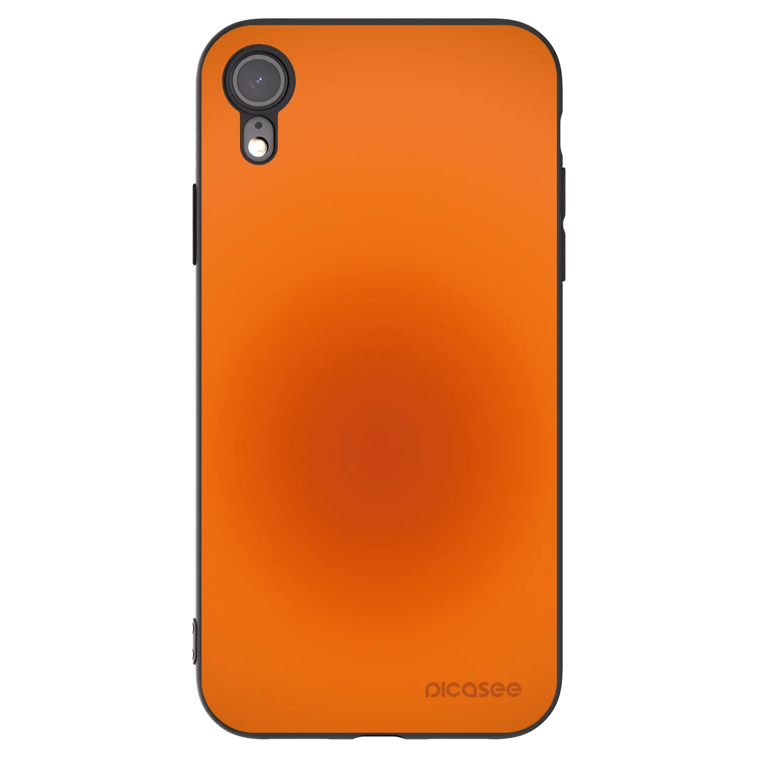 Picasee silikonowe czarne etui na Apple iPhone XR - Heat Core