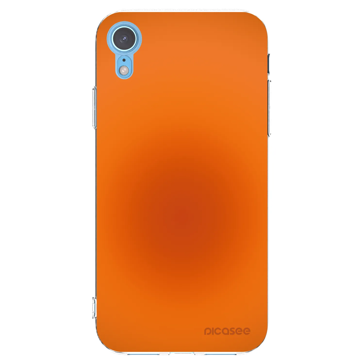 Picasee silikonowe przeźroczyste etui na Apple iPhone XR - Heat Core