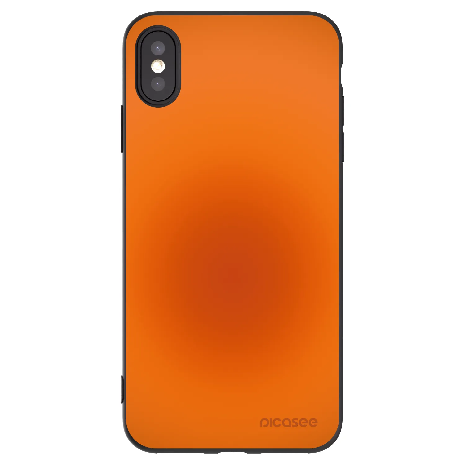 Picasee silikonowe czarne etui na Apple iPhone XS Max - Heat Core