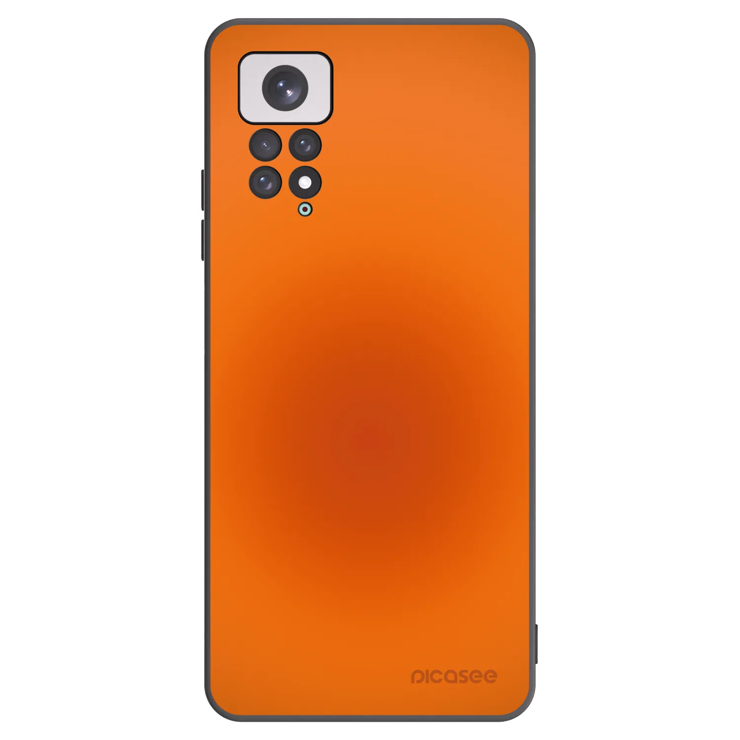 Picasee silikonowe czarne etui na Xiaomi Redmi Note 11 - Heat Core