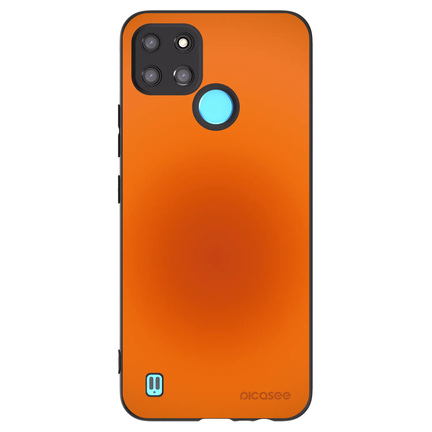 Picasee silikonowe czarne etui na Realme C21Y - Heat Core