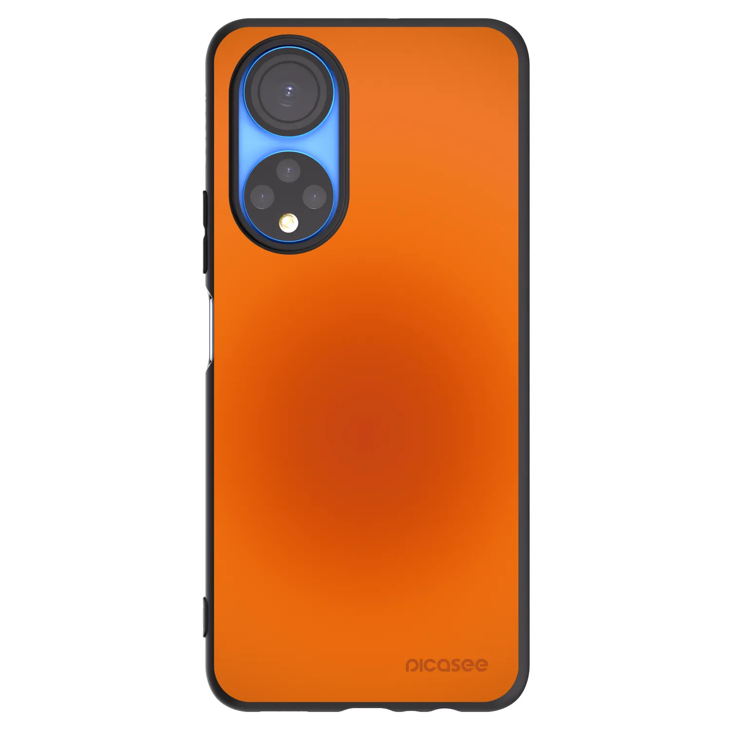 Picasee silikonowe czarne etui na Honor X7 - Heat Core