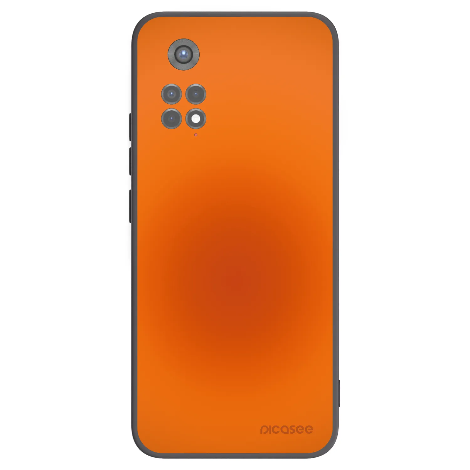 Picasee silikonowe czarne etui na Xiaomi Redmi Note 11S 5G - Heat Core
