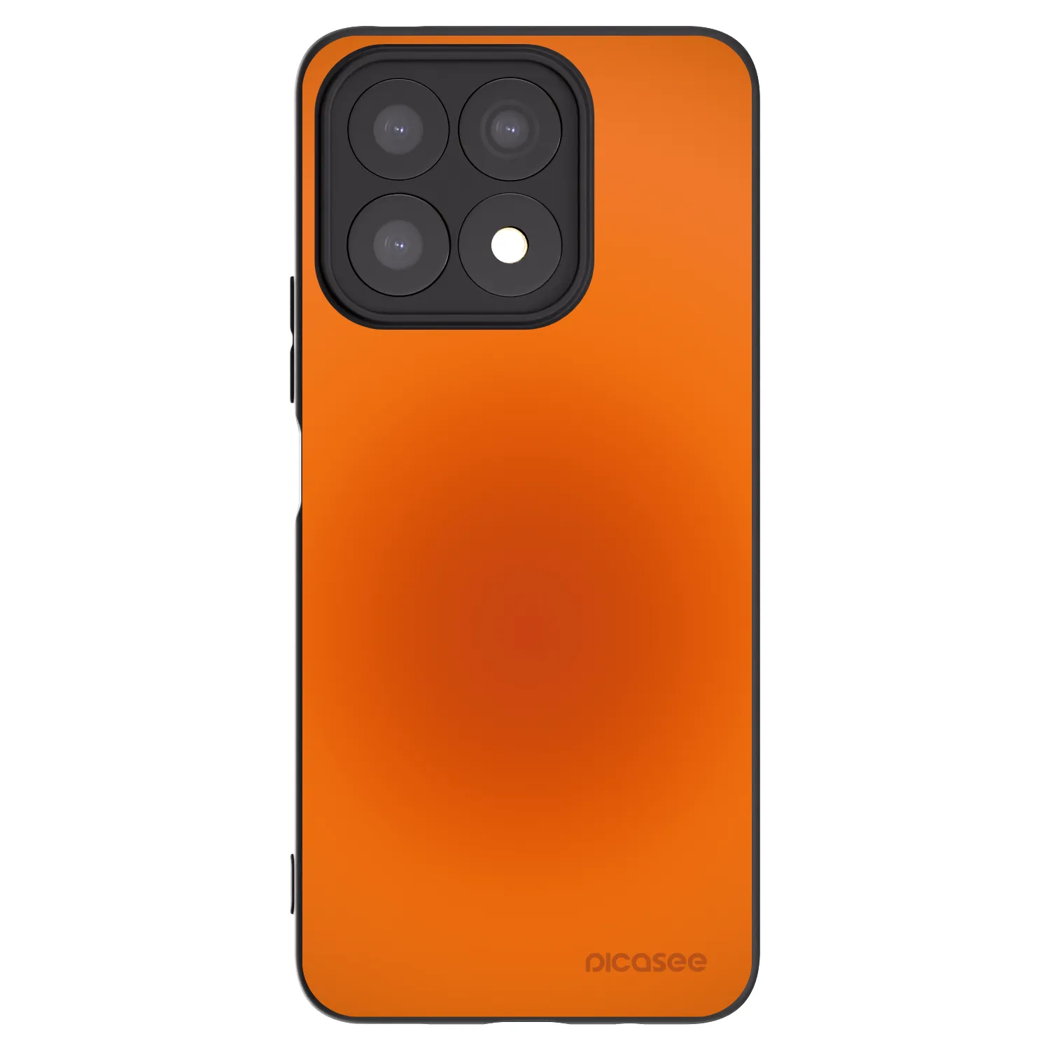 Picasee silikonowe czarne etui na Honor X8a - Heat Core