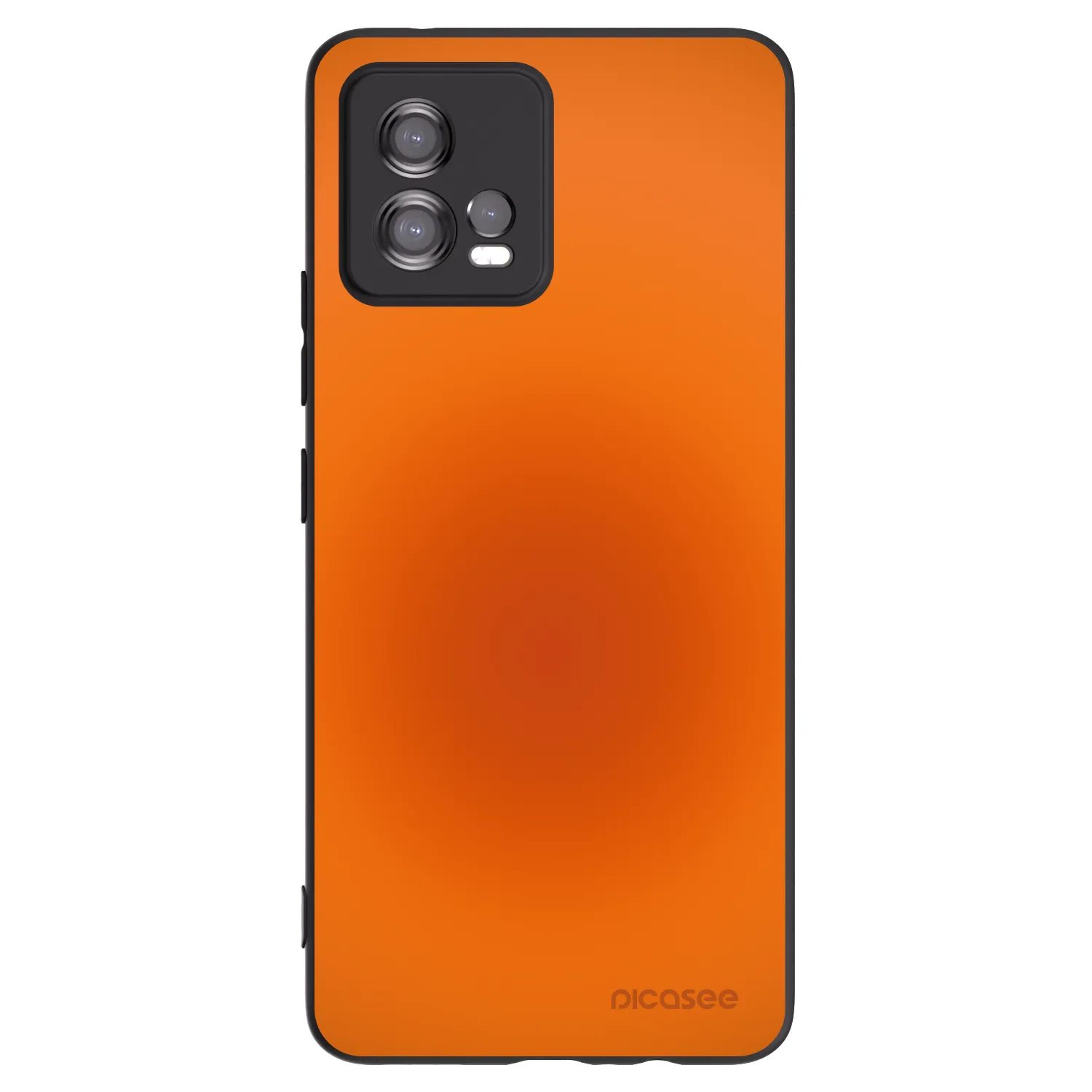 Picasee silikonowe czarne etui na Motorola Moto G72 - Heat Core