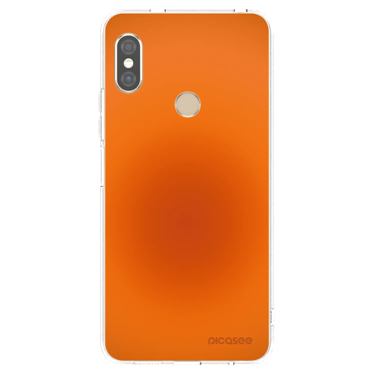Picasee silikonowe przeźroczyste etui na Xiaomi Redmi Note 5 Global - Heat Core